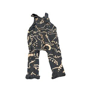 H&M Overalls 12-28 Months Dinosaur Adjustable Strap Gray